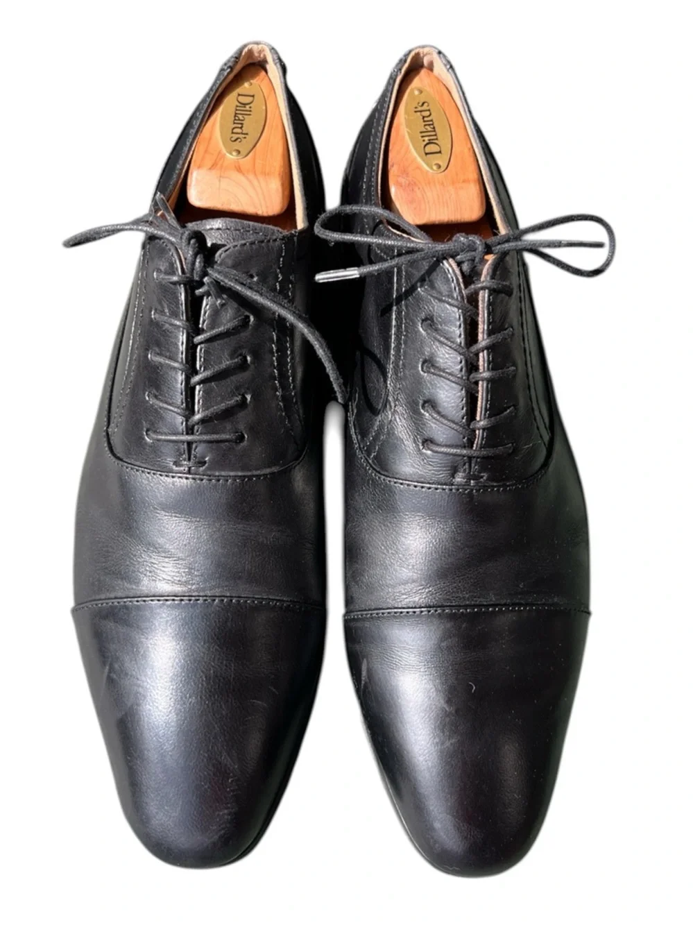 Aldo Men’s Black Oxford Lace up Dress Shoes pointed toe Size 10.5
